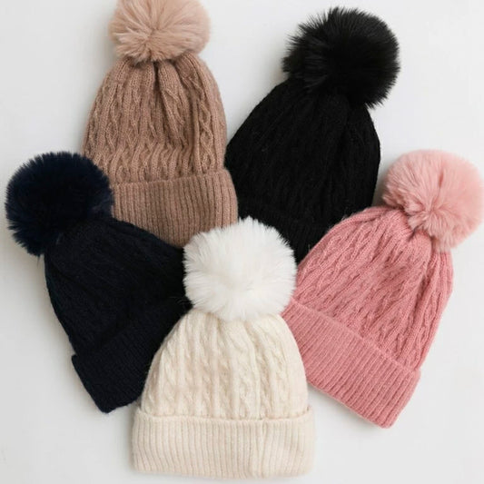CABLE KNIT CUFFED BEANIE FOR ADULT