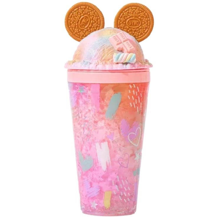 Ice Cream Cookies Double Walling Tumbler with Lids and Straw