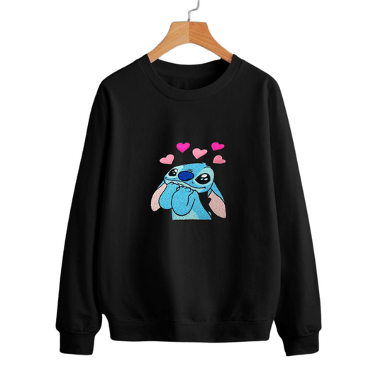 STITCH LOVE - UNISEX EMBROIDERED CREWNECK SWEATSHIRT