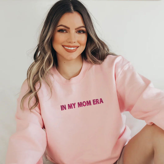 IN MY MOM ERA Light Pink Sweatshirt (Unisex