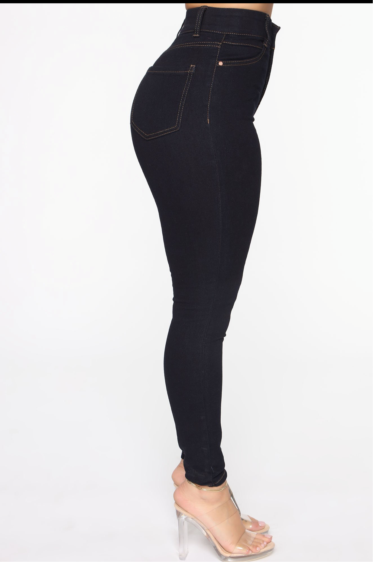 Elastic Waistband Jeans