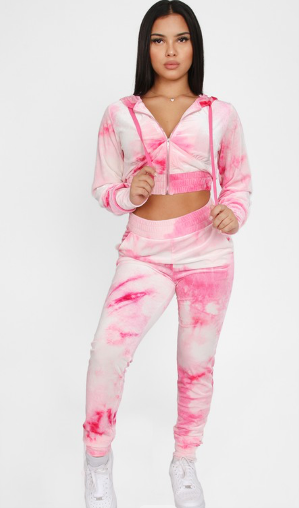Velvet set pink