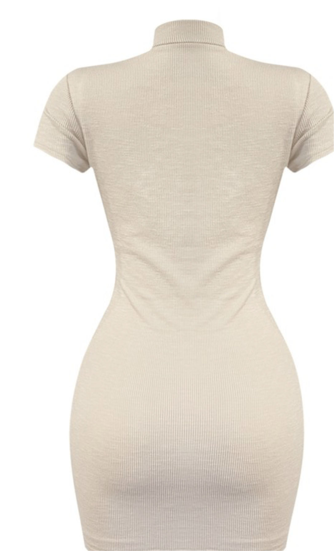 Beige mini dress