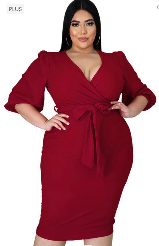 Lulus red dress (plus)