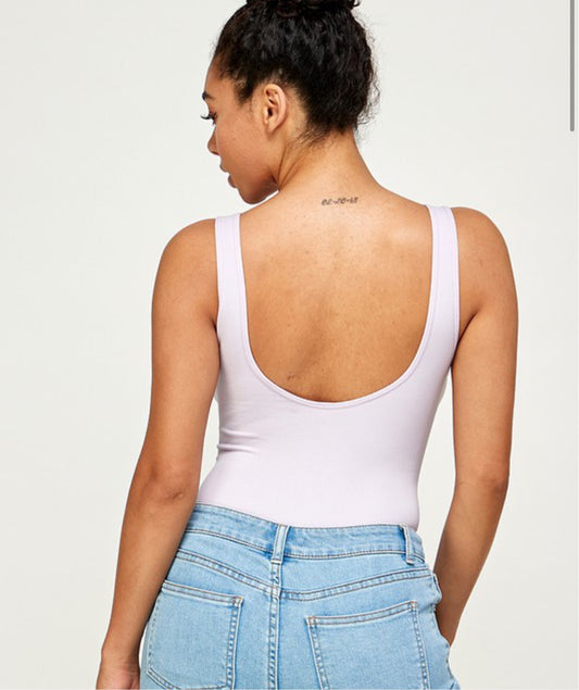 Scooped back bodysuit