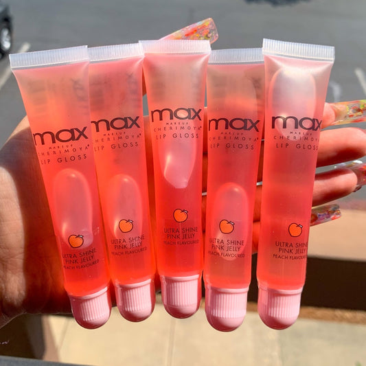 Peach lipgloss