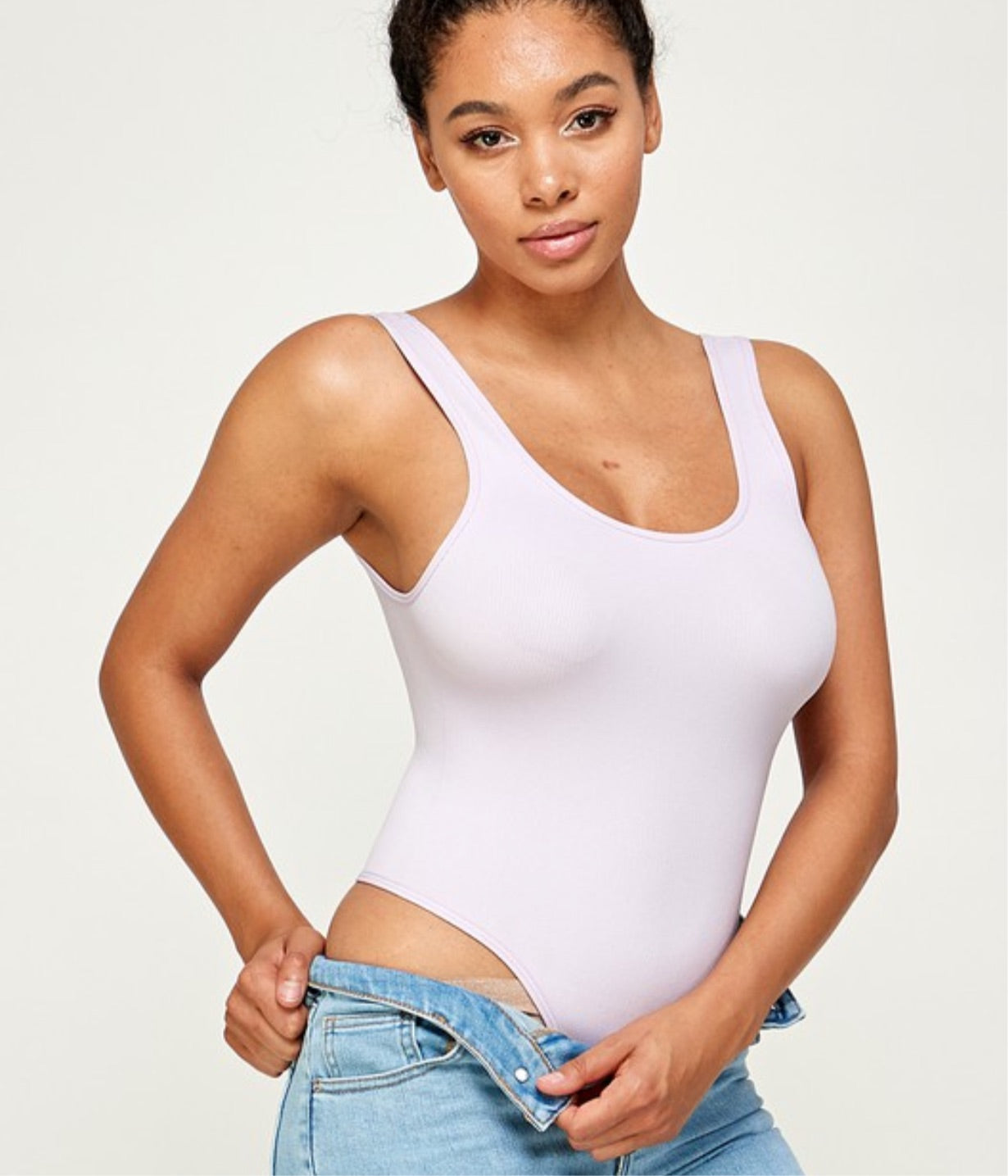 Scooped back bodysuit