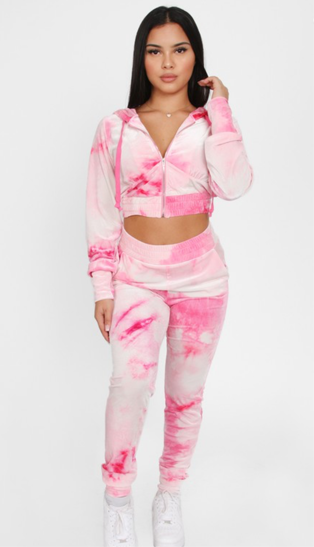 Velvet set pink