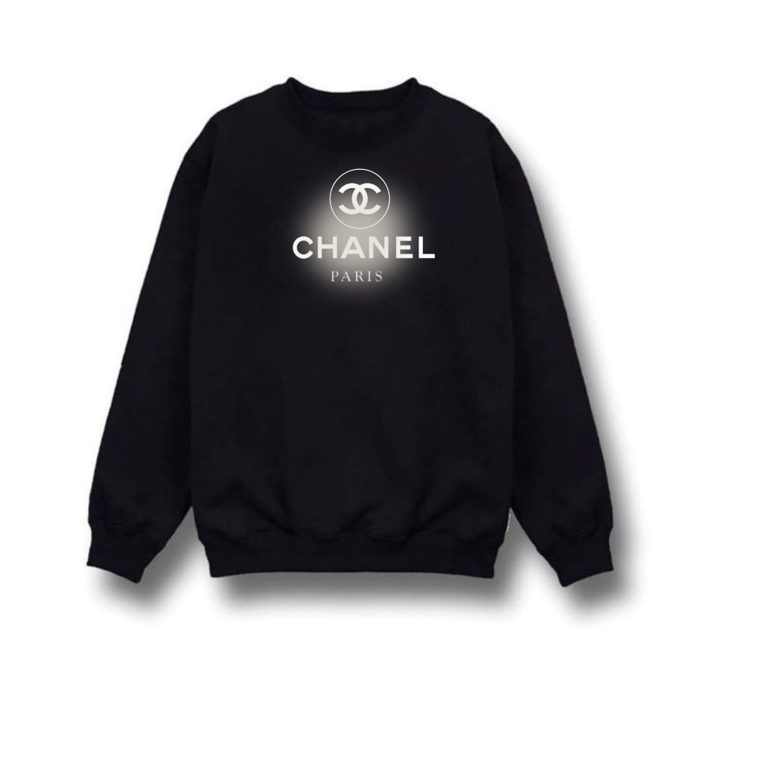 Inspired Printed CC Crewneck Sweatshirt (Black)