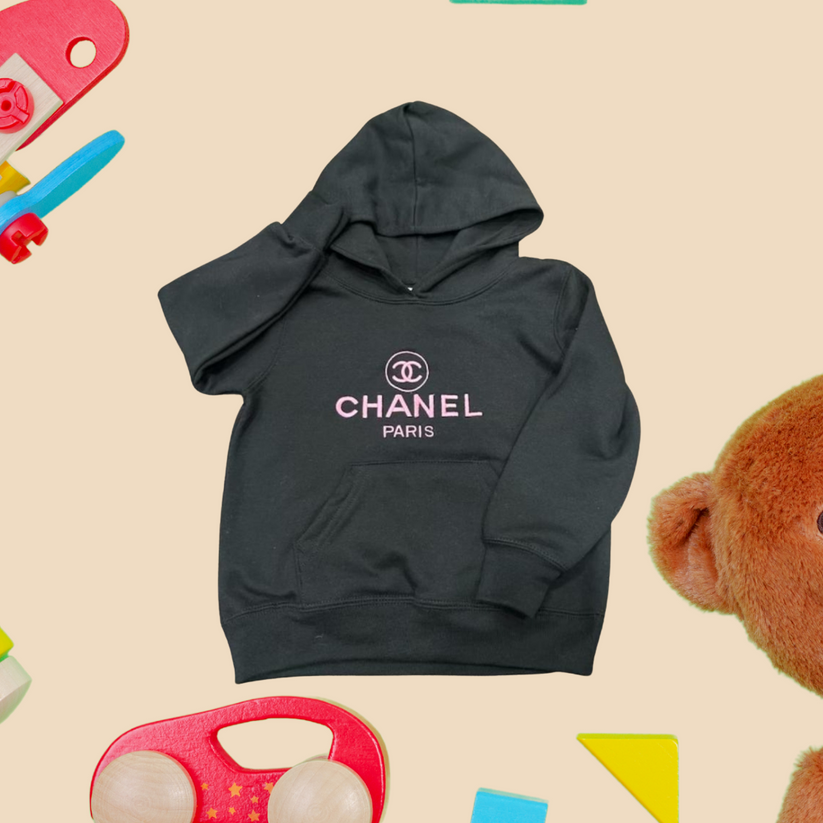 CC Black Hoodie For Toddler's (Unisex)