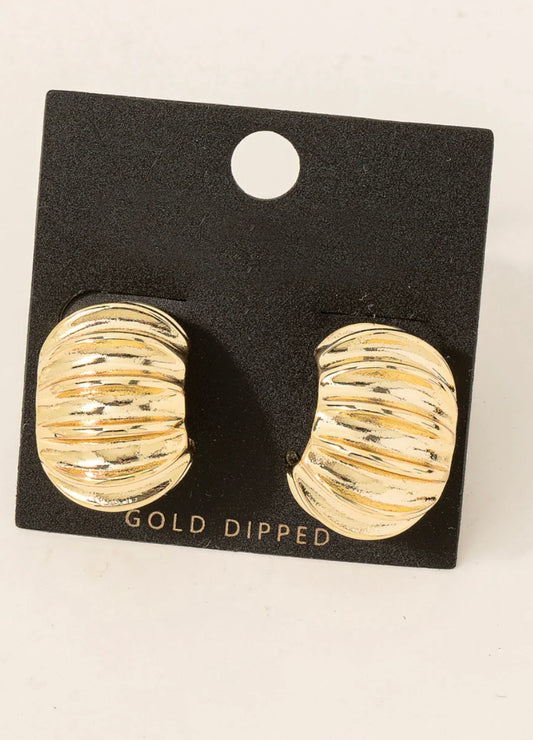Circle Gold Dipped Earring