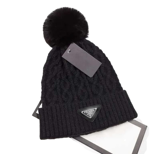 Prd Pom-Pom Beanie Winter Hat (Back)