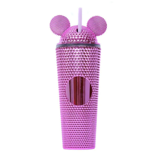 Copy of Copy of Mickey Ears Tumbler 22oz with Lids and Straw (Pink)