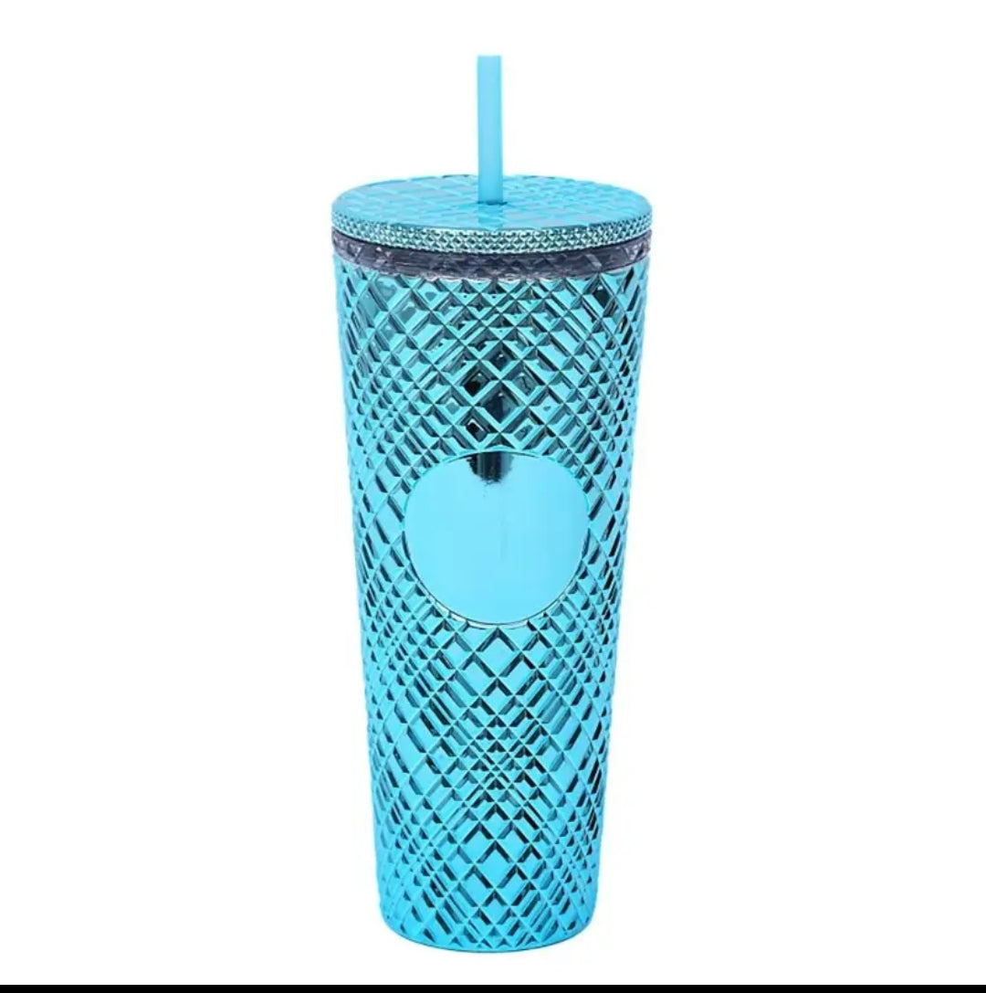 22oz Diamond Design Double-walled Tumbler