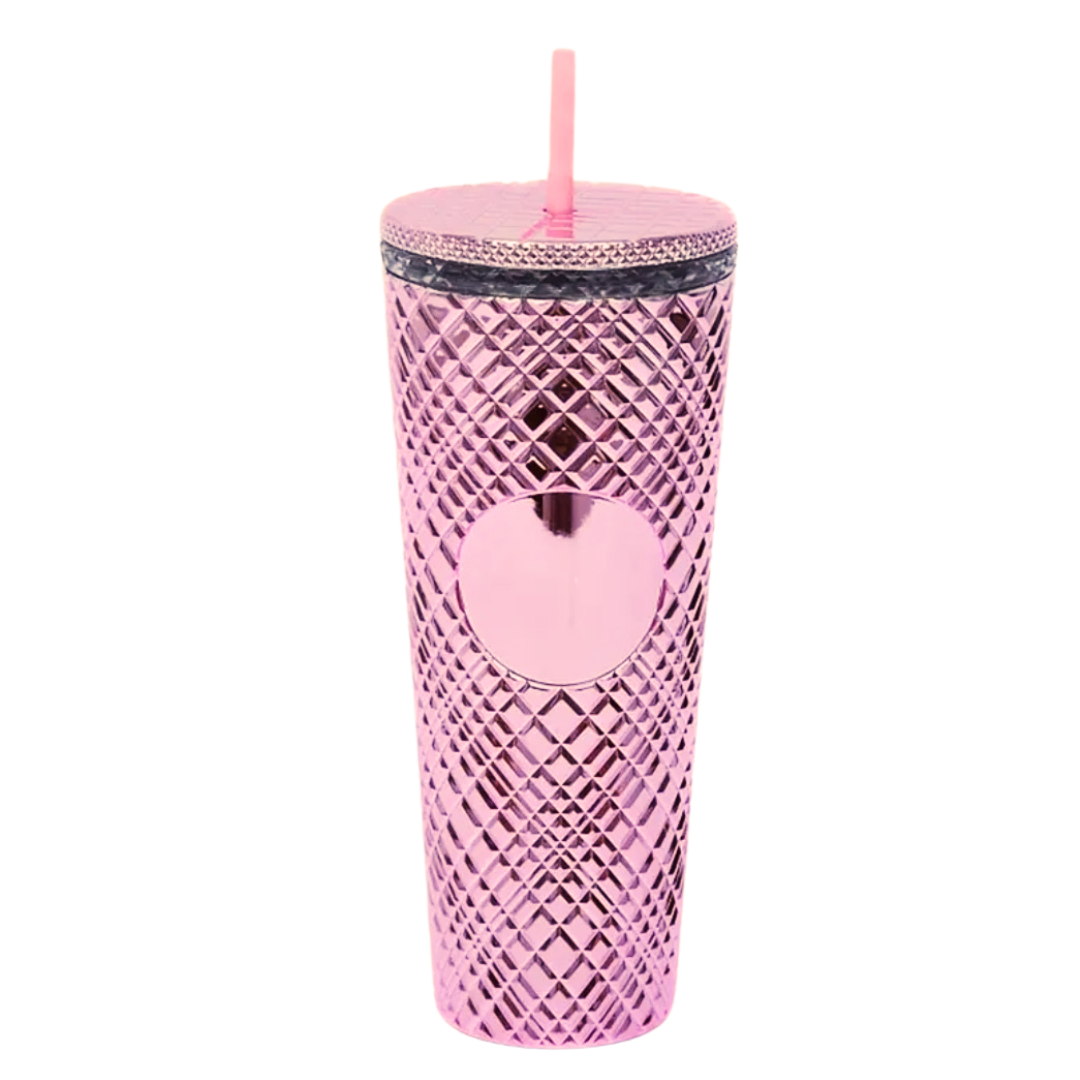 22oz Diamond Design Double-walled Tumbler