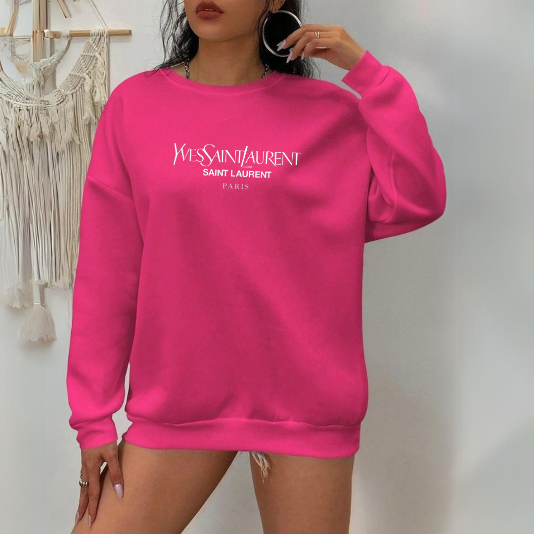 YsL Hot Pink Crewneck Sweatshirt