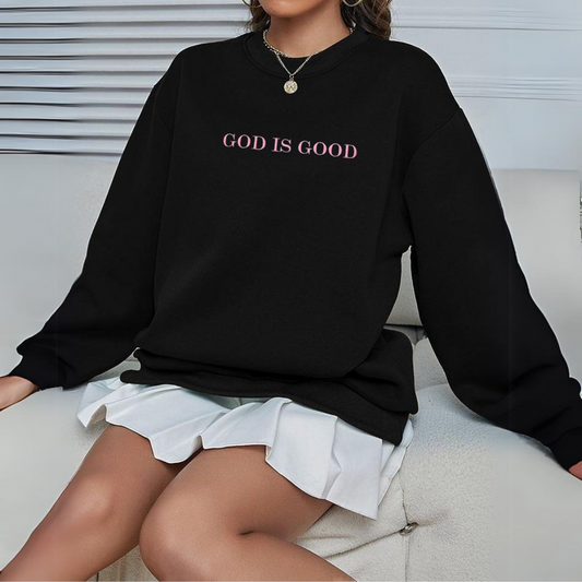 God is Good Crewneck sweatshirt (Black)