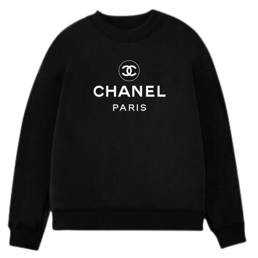BLACK cc embroidered