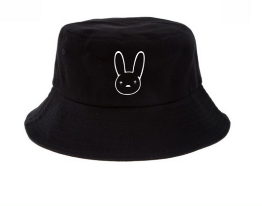 Bad bunny (black) bucket hat