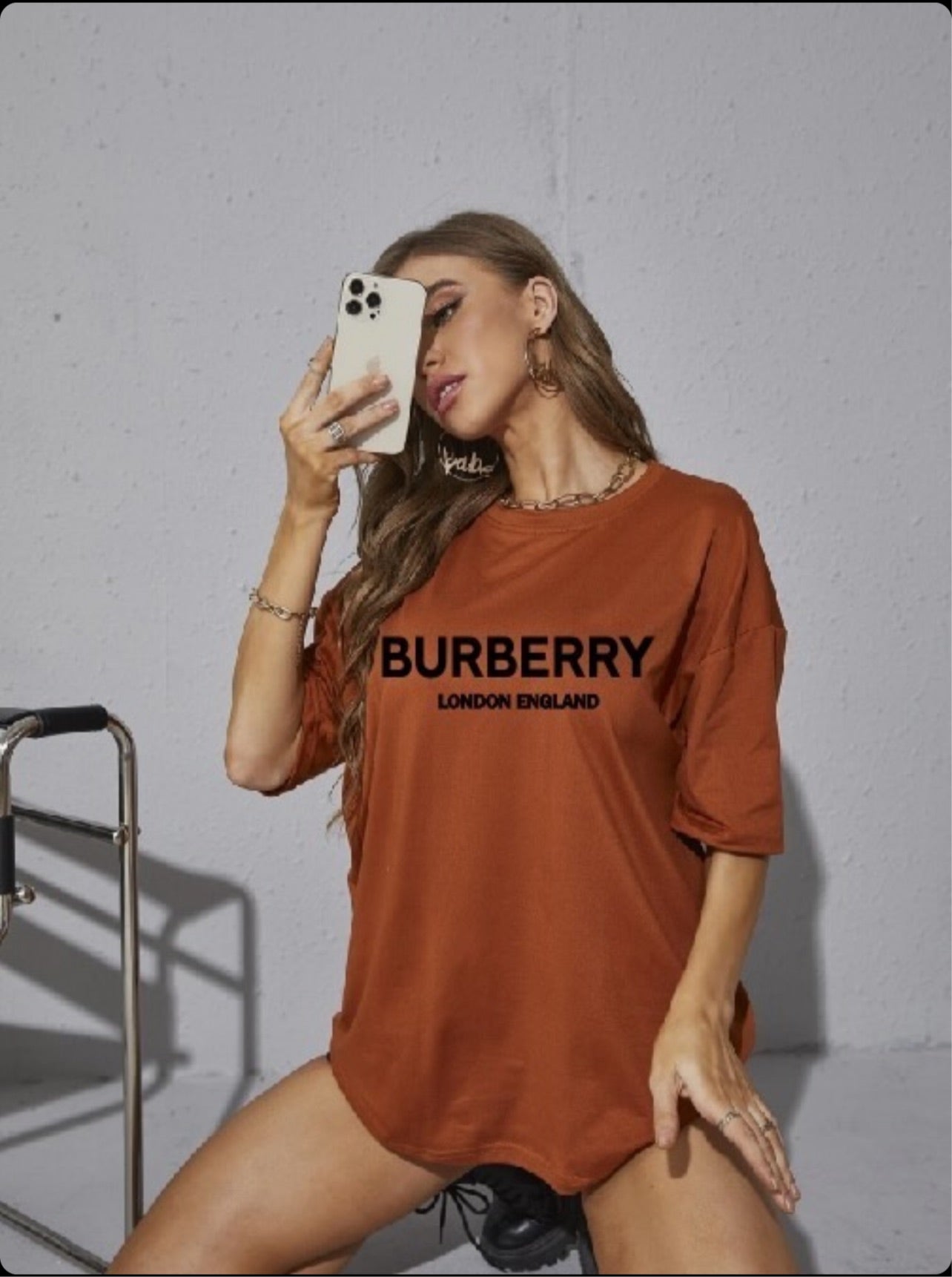 Orange- Burber/Tshirt